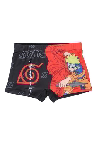 Bañador estilo bóxer Naruto Uzumaki - Rojo y negro - Rojo