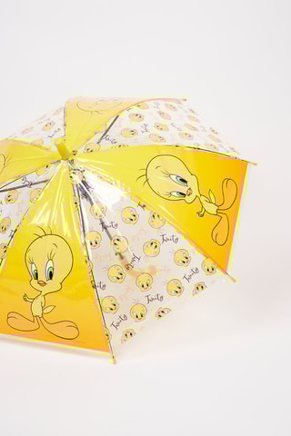 Paraguas Piolín y Silvestre Looney Tunes - Blanco - Amarillo