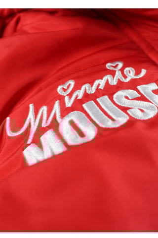 Anorak acolchado con capucha Minnie Mouse Disney - Rojo