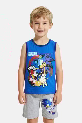 Camiseta de tirantes y short Sonic - Gris