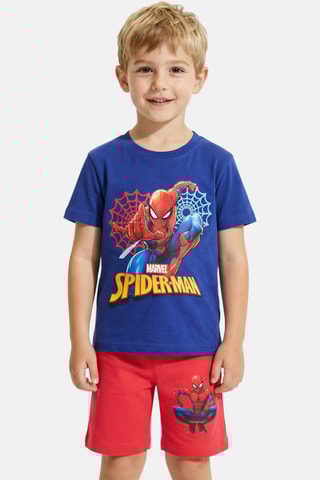 T-shirt e shorts Spider-Man Avengers Marvel - Rosso