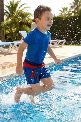 Bañador corto Spider-Man Los Vengadores Marvel - Azul