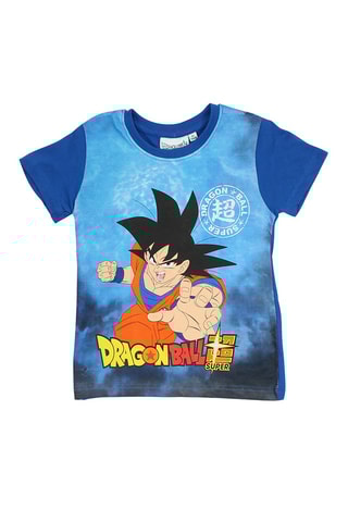 Camiseta y short Son Goku Dragon Ball Super - Azul, amarillo y naranja