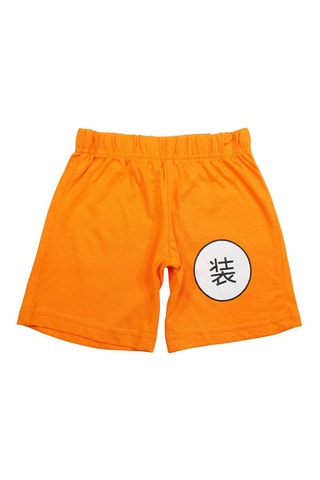 Camiseta y short Son Goku Dragon Ball Super - Azul, amarillo y naranja