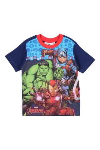 Camiseta y short Los Vengadores Disney - Azul marino - Blanco, rojo y azul