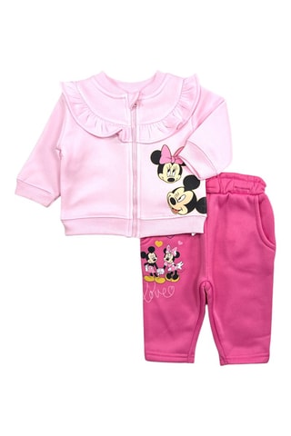 Sudadera y pantalón polares Minnie y Mickey Disney  - Rosa