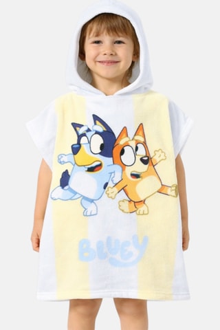 Poncho con capucha Bluey - Azul