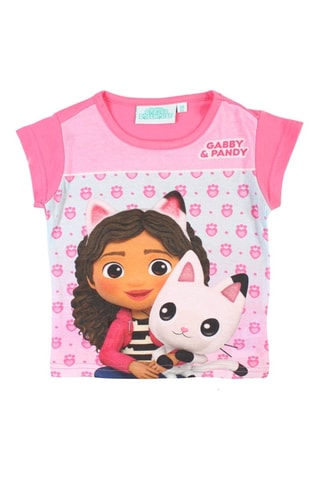 Camiseta Gabby y Pandy La casa de muñecas de Gabby - Rosa