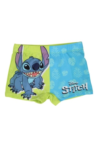 Bañador estilo bóxer Stitch Lilo y Stitch Disney  - Blanco, azul y verde