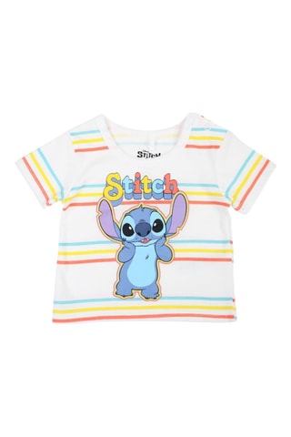 Camiseta y short Stitch Lilo y Stitch Disney - Azul y blanco - Azul