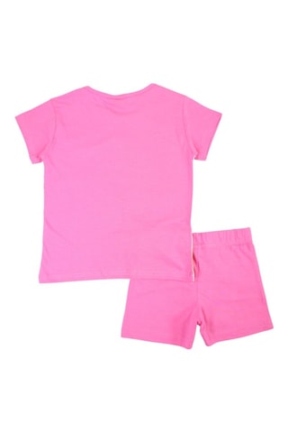 Camiseta y short Barbie - Beige, azul y rosa