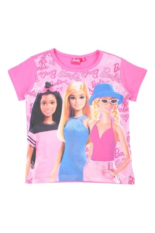 Camiseta y short Barbie - Beige, azul y rosa