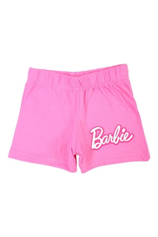 Camiseta y short Barbie - Beige, azul y rosa