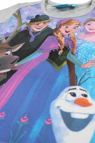 T-shirt en Short Frozen Disney - Grijs - Blauw, grijs en paars