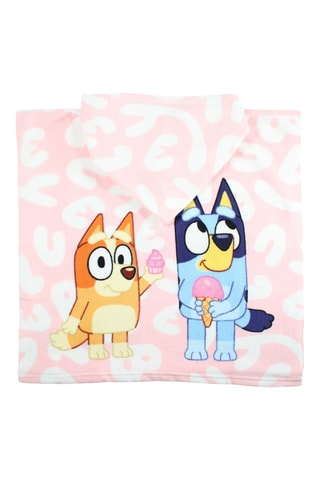 Poncho con capucha Bluey - Rosa