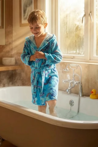 Albornoz con capucha Lilo y Stitch Disney - Azul