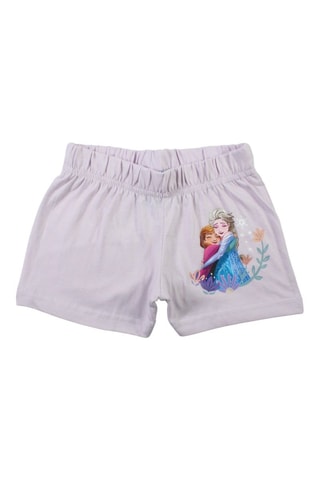 T-shirt en Short Frozen Disney - Paars - Blauw, zwart en paars