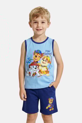 Canotta e shorts Paw Patrol - Blu