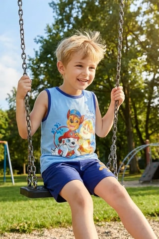 Canotta e shorts Paw Patrol - Blu