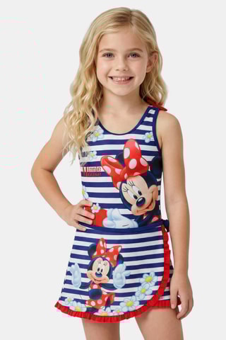 Bañador y pareo Minnie Disney - Azul marino