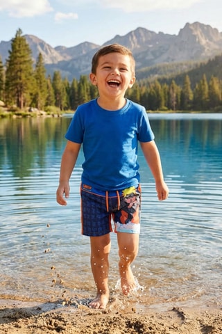 Bañador corto Naruto Shippuden - Azul