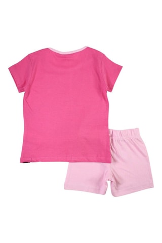 Camiseta y short Minnie Disney - Rosa - Blanco, negro y rosa