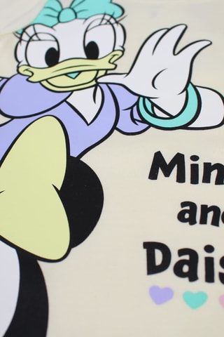 Camiseta y short Minnie y Daisy Disney - Blanco y negro