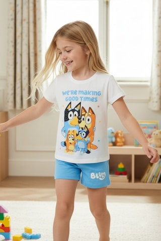 Camiseta y short Bluey - Azul