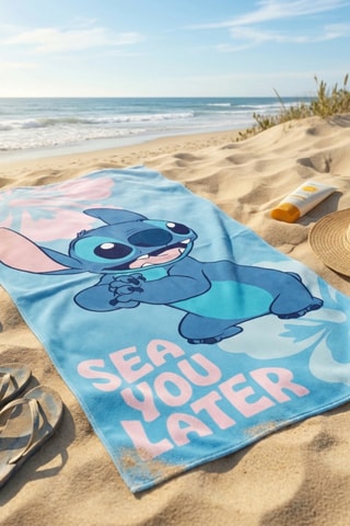 Toalla Stitch Lilo y Stitch Disney - Azul