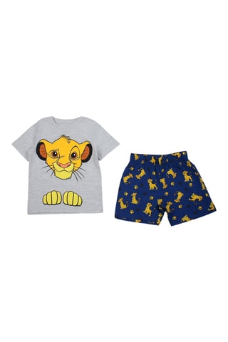 Camiseta y short Simba El Rey León Disney - Gris