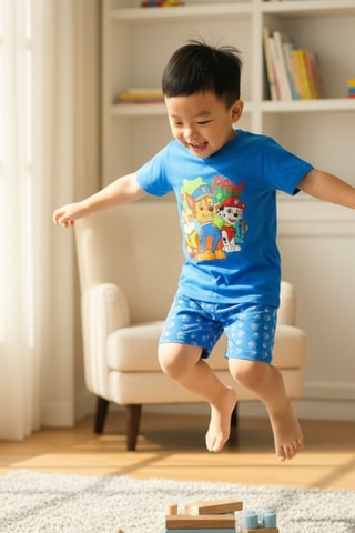 Camiseta y short La Patrulla Canina - Azul marino