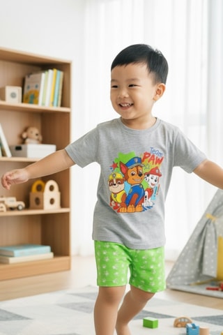 Camiseta y short La Patrulla Canina - Gris