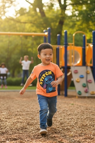 Camiseta Lilo & Stitch Disney - Naranja