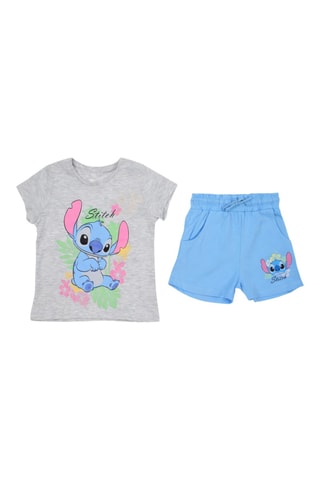 Camiseta y short Stitch Lilo y Stitch Disney - Gris