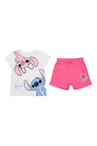 Camiseta y short Ángel y Stitch Lilo y Stitch Disney - Rosa