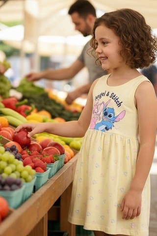 Vestido Ángel y Stitch Lilo y Stitch Disney - Amarillo