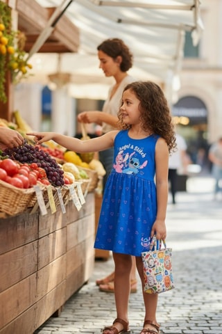 Vestido Ángel y Stitch Lilo y Stitch Disney - Azul