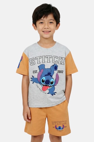 Camiseta y short Stitch Lilo y Stitch Disney - Naranja