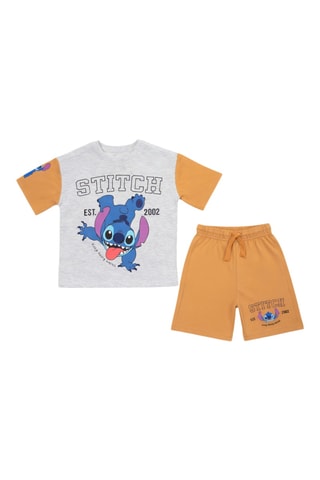 Camiseta y short Stitch Lilo y Stitch Disney - Naranja