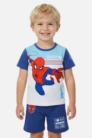 Camiseta y short Spider-man Los Vengadores Marvel - Azul marino