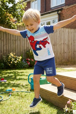 Camiseta y short Spider-man Los Vengadores Marvel - Azul marino