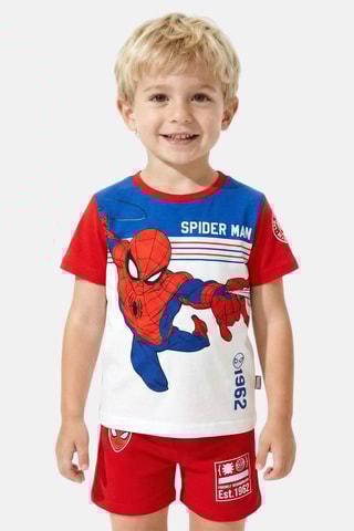 Camiseta y short Spider-man Los Vengadores Marvel - Rojo