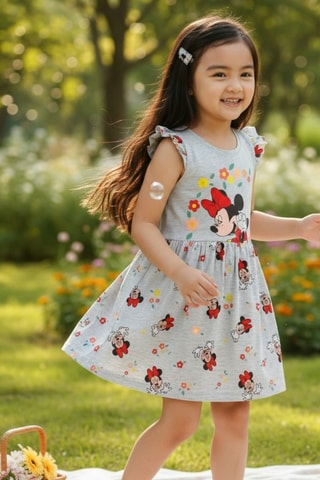 Vestido Minnie Disney - Gris