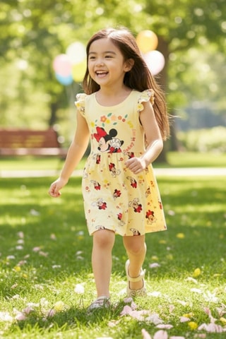 Vestido Minnie Disney - Blanco