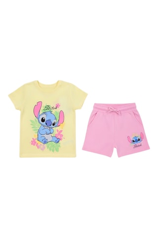 Camiseta y short Stitch Lilo y Stitch Disney - Amarillo