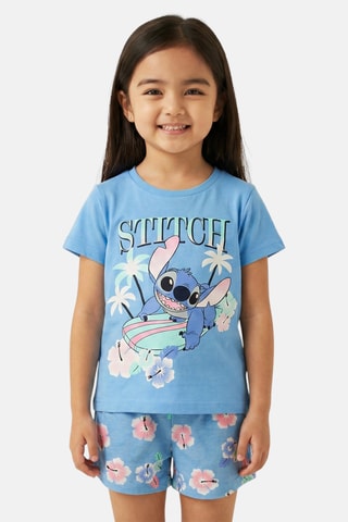 Camiseta y short Lilo y Stitch Disney - Azul