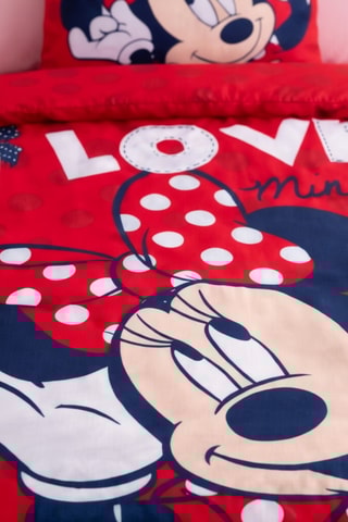 Funda nórdica Minnie Disney - Rojo