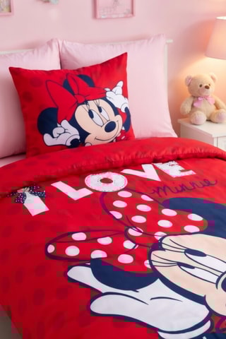 Funda nórdica Minnie Disney - Rojo