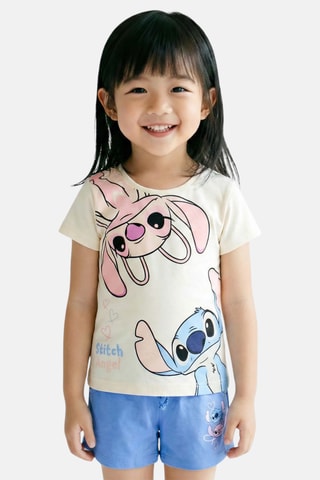 Camiseta y short Ángel y Stitch Lilo y Stitch Disney - Azul