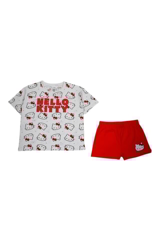 Camiseta y short Hello Kitty Sanrio - Rojo